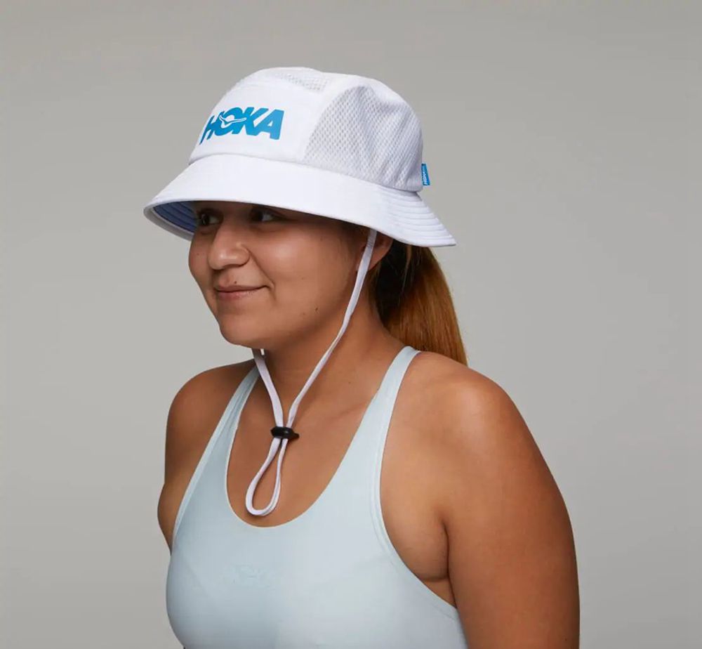 Hoka One One All Gender Adventure - Hats - White,Australia TZB-306754